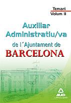TEMARI VOLUM II AUX ADMINISTRATIU/VA AJUNT DE BARCELONA | 9788467661569 | MAD