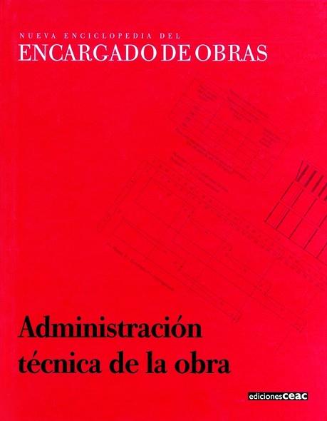 ADMINISTRACION TECNICA DE LA OBRA | 9788432926211