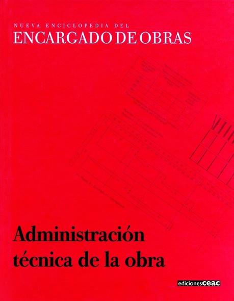 ADMINISTRACION TECNICA DE LA OBRA | 9788432926211