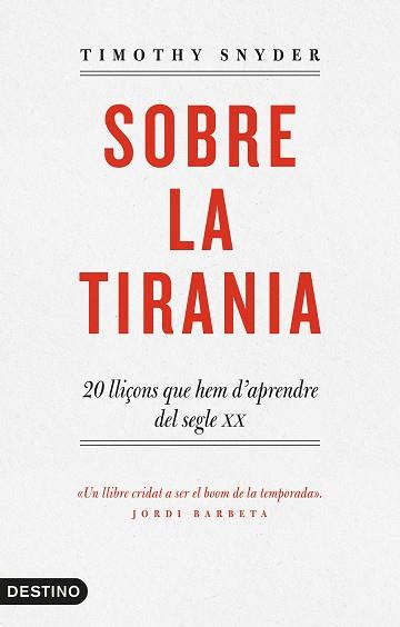 SOBRE LA TIRANIA | 9788497102681 | SNYDER, TIMOTHY D. 