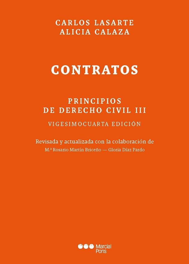 PRINCIPIOS DE DERECHO CIVIL T. III | 9788413816579 | LASARTE ÁLVAREZ, CARLOS/CALAZA, ALICIA