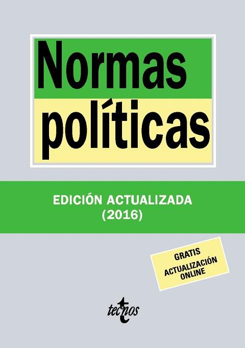 NORMAS POLÍTICAS | 9788430969678 | EDITORIAL TECNOS