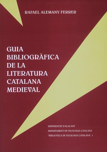 GUIA BIBLIOGRAFICA DE LA LITERATURA CATALANA MEDIE | 9788479082345