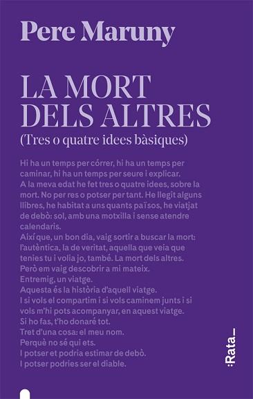 MORT DELS ALTRES, LA | 9788416738618 | MARUNY, PERE | Llibreria L'Illa - Llibreria Online de Mollet - Comprar llibres online