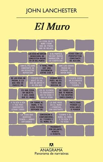MURO, EL | 9788433980427 | LANCHESTER, JOHN | Llibreria L'Illa - Llibreria Online de Mollet - Comprar llibres online