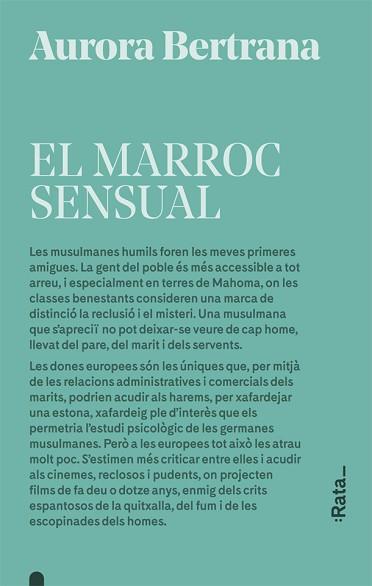MARROC SENSUAL, EL | 9788416738601 | BERTRANA, AURORA | Llibreria L'Illa - Llibreria Online de Mollet - Comprar llibres online
