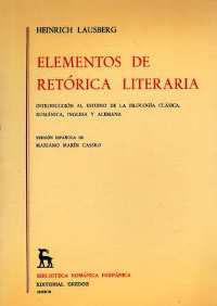 ELEMENTOS DE RETORICA LITERARIA | 9788424912154 | LAUSBERG, HEINRICH | Llibreria L'Illa - Llibreria Online de Mollet - Comprar llibres online