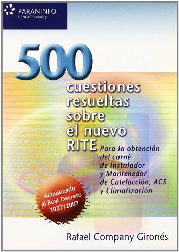 500 CUESTIONES RESULTADOS SOBRE EL NUEVO RITE | 9788428331821 | CPMPANY, RAFAEL