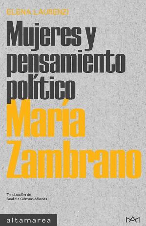 MARÍA ZAMBRANO | 9788418481840 | LAURENZI, ELENA | Llibreria L'Illa - Llibreria Online de Mollet - Comprar llibres online