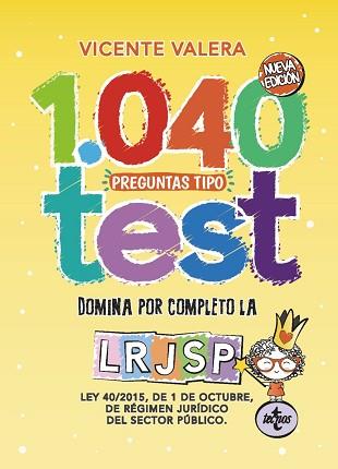 1040 PREGUNTAS TIPO TEST LRJSP | 9788430976225 | VALERA, VICENTE | Llibreria L'Illa - Llibreria Online de Mollet - Comprar llibres online