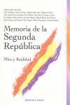 MEMORIA DE LA SEGUNDA REPÚBLICA | 9788497425520 | EGIDO LEÓN, MARÍA DE LOS ÁNGELES