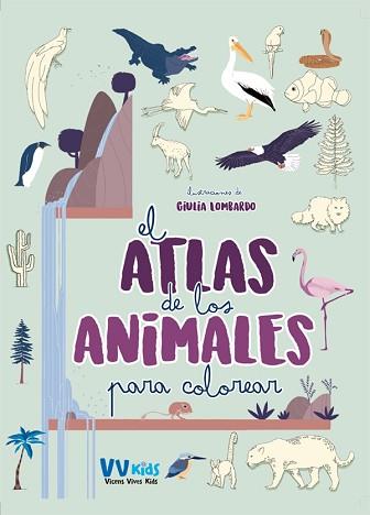 ATLAS DE LOS ANIMALES PARA COLOREAR | 9788468243733 | LOMBARDO, GIULIA