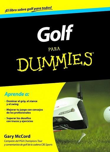 GOLF  PARA DUMMIES | 9788432900549 | MCCORD, GARY | Llibreria L'Illa - Llibreria Online de Mollet - Comprar llibres online