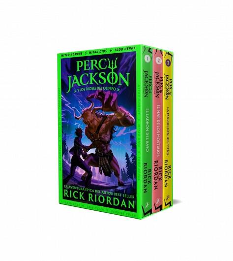 PERCY JACKSON Y LOS DIOSES DEL OLIMPO (ESTUCHE CON: EL LADRÓN DEL RAYO|EL MAR DE | 9788419868541 | RIORDAN, RICK | Llibreria L'Illa - Llibreria Online de Mollet - Comprar llibres online