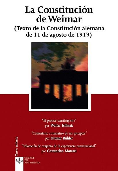 CONSTITUCIÓN D WEIMAR, LA | 9788430951178 | BÜHLER, OTTOMAR/JELLIMEK, WALTER | Llibreria L'Illa - Llibreria Online de Mollet - Comprar llibres online