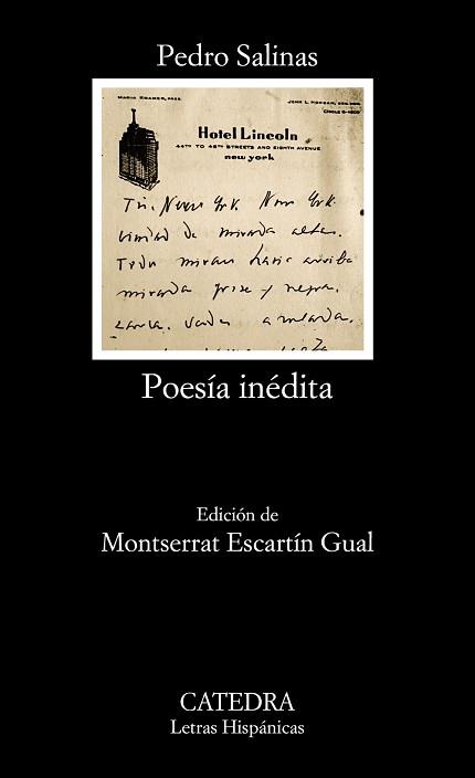 POESÍA INÉDITA | 9788437630977 | SALINAS, PEDRO | Llibreria L'Illa - Llibreria Online de Mollet - Comprar llibres online