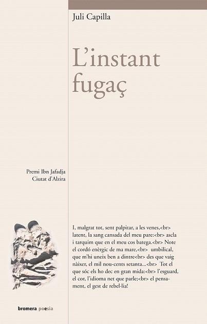 INSTANT FUGAÇ, L' | 9788498244342 | CAPILLA, JULI | Llibreria L'Illa - Llibreria Online de Mollet - Comprar llibres online