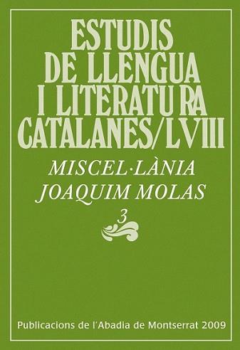 ESTUDIS DE LLENGUA I LITERATURA CATALANES | 9788498831221 | MOLAS, JOAQUIM