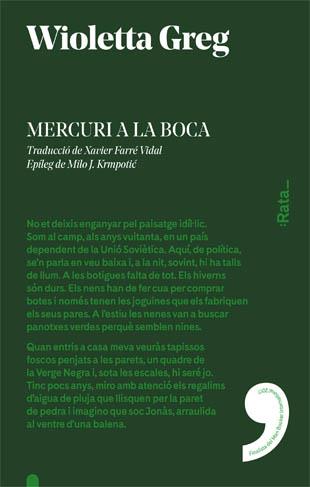 MERCURI A LA BOCA | 9788416738212 | GREG, WIOLETTA | Llibreria L'Illa - Llibreria Online de Mollet - Comprar llibres online
