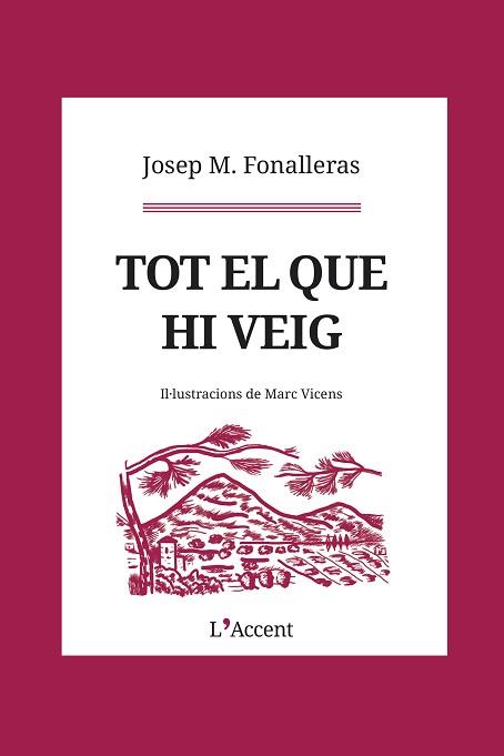 TOT EL QUE HI VEIG | 9788412230765 | FONALLERAS, JOSEP M. | Llibreria L'Illa - Llibreria Online de Mollet - Comprar llibres online