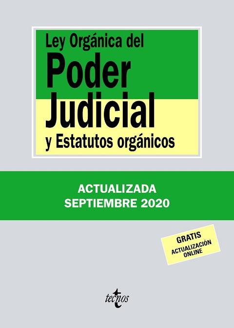LEY ORGÁNICA DEL PODER JUDICIAL | 9788430980086 | EDITORIAL TECNOS | Llibreria L'Illa - Llibreria Online de Mollet - Comprar llibres online