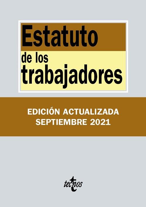 ESTATUTO DE LOS TRABAJADORES | 9788430982776 | EDITORIAL TECNOS | Llibreria L'Illa - Llibreria Online de Mollet - Comprar llibres online