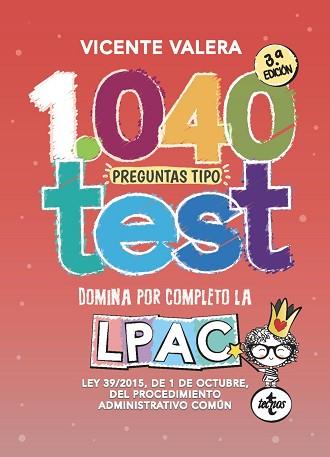 1040 PREGUNTAS TIPO TEST LPAC | 9788430981243 | VALERA, VICENTE | Llibreria L'Illa - Llibreria Online de Mollet - Comprar llibres online
