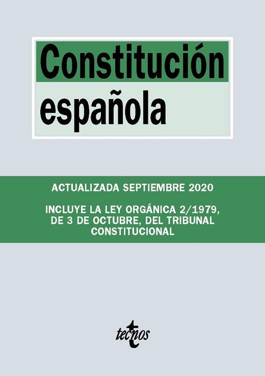 CONSTITUCIÓN ESPAÑOLA | 9788430980130 | EDITORIAL TECNOS | Llibreria L'Illa - Llibreria Online de Mollet - Comprar llibres online