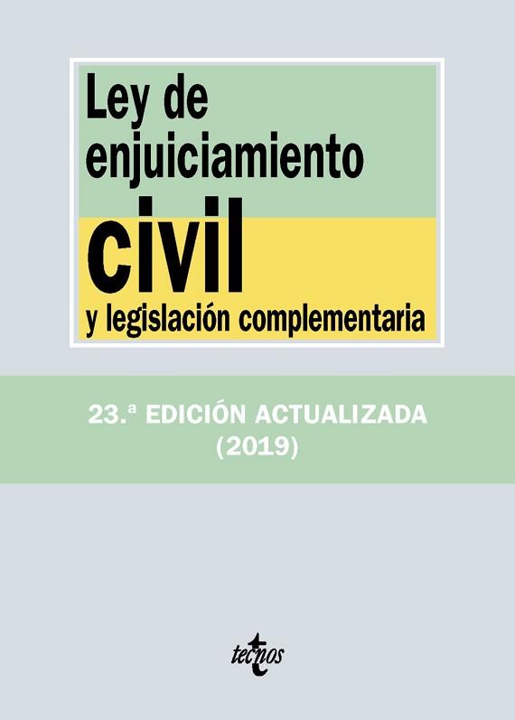 LEY DE ENJUICIAMIENTO CIVIL Y LEGISLACIÓN COMPLEMENTARIA | 9788430977079 | EDITORIAL TECNOS