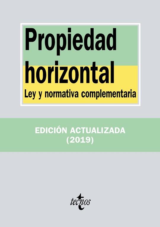 PROPIEDAD HORIZONTAL | 9788430976423 | EDITORIAL TECNOS | Llibreria L'Illa - Llibreria Online de Mollet - Comprar llibres online