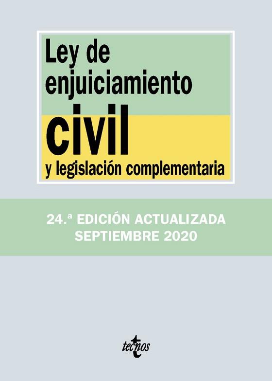 LEY DE ENJUICIAMIENTO CIVIL Y LEGISLACIÓN COMPLEMENTARIA | 9788430980031 | EDITORIAL TECNOS