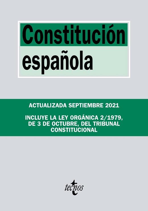 CONSTITUCIÓN ESPAÑOLA | 9788430982806 | EDITORIAL TECNOS | Llibreria L'Illa - Llibreria Online de Mollet - Comprar llibres online