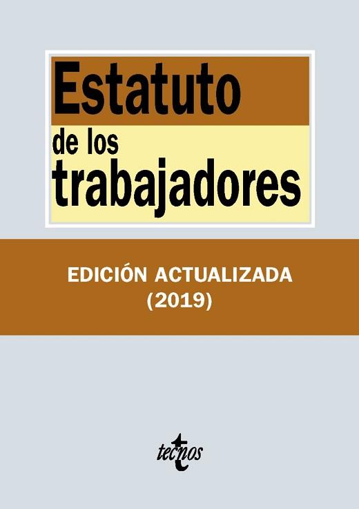 ESTATUTO DE LOS TRABAJADORES | 9788430977147 | EDITORIAL TECNOS | Llibreria L'Illa - Llibreria Online de Mollet - Comprar llibres online