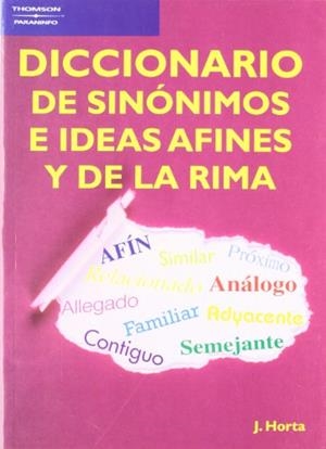 DICCIONARIO DE SINONIMOS E IDEAS AFINES Y DE LA R | 9788428303170 | Horta Massanet, Joaquín