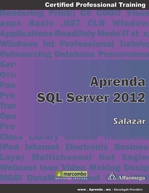 APRENDER SQL SERVER 2012 | 9788426719805 | SALAZAR DÍEZ, FRANCISCO | Llibreria L'Illa - Llibreria Online de Mollet - Comprar llibres online