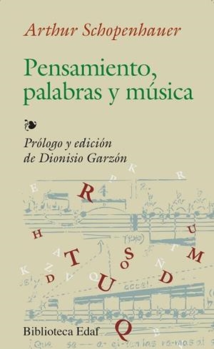 PENSAMIENTO, PALABRAS Y MUSICA | 9788441404205 | SCHOPENHAUER, ARTHUR | Llibreria L'Illa - Llibreria Online de Mollet - Comprar llibres online