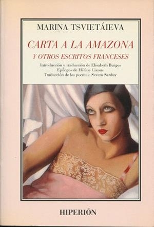 CARTA A LA AMAZONA Y OTROS ESCRITOS FRANCESES | 9788475173139 | TSVIETAIEVA, MARINA | Llibreria L'Illa - Llibreria Online de Mollet - Comprar llibres online