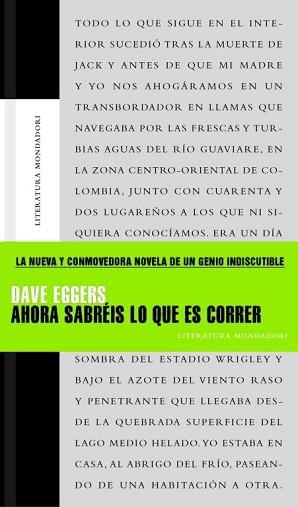 AHORA SABREIS LO QUE ES CORRER | 9788439710097 | EGGERS, DAVE | Llibreria L'Illa - Llibreria Online de Mollet - Comprar llibres online