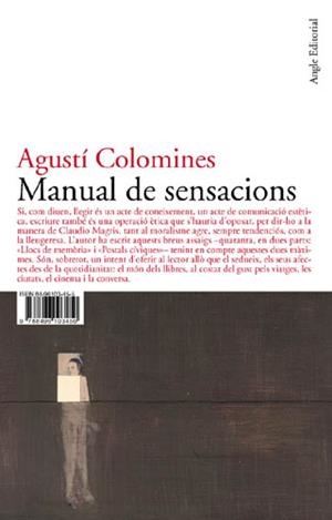 MANUAL DE SENSACIONS | 9788496103450 | COLOMINES, AGUSTI | Llibreria L'Illa - Llibreria Online de Mollet - Comprar llibres online