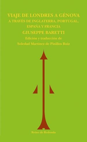 VIAJE DE LONDRES A GENOVA | 9788493365615 | BARETTI, GIUSSEPPE | Llibreria L'Illa - Llibreria Online de Mollet - Comprar llibres online