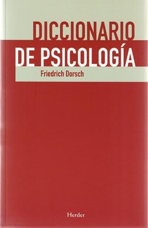 DICCIONARIO DE PSICOLOGIA | 9788425425745 | DORSCH, FRIEDRICH | Llibreria L'Illa - Llibreria Online de Mollet - Comprar llibres online