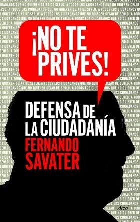 NO TE PRIVES! | 9788434418615 | SAVATER, FERNANDO | Llibreria L'Illa - Llibreria Online de Mollet - Comprar llibres online
