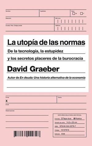 UTOPÍA DE LAS NORMAS, LA | 9788434422797 | GRAEBER, DAVID | Llibreria L'Illa - Llibreria Online de Mollet - Comprar llibres online