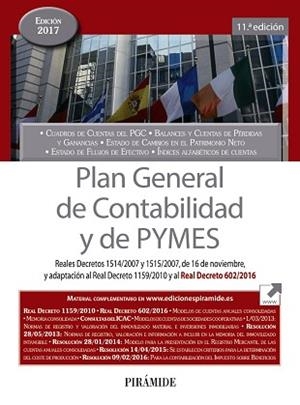 PLAN GENERAL DE CONTABILIDAD Y DE PYMES | 9788436837360 | EDICIONES PIRÁMIDE | Llibreria L'Illa - Llibreria Online de Mollet - Comprar llibres online