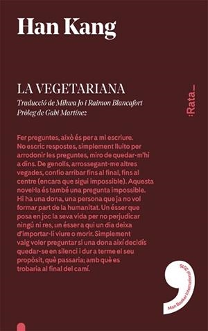 VEGETARIANA, LA | 9788416738120 | KANG, HAN | Llibreria L'Illa - Llibreria Online de Mollet - Comprar llibres online