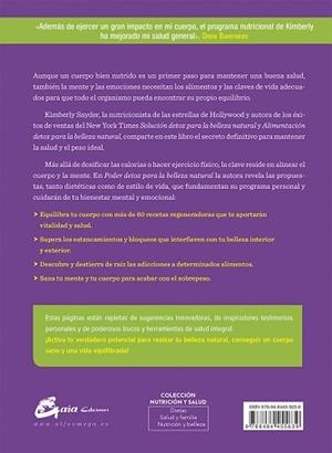 PODER DETOX PARA LA BELLEZA NATURAL | 9788484455639 | SNYDER, KIMBERLY | Llibreria L'Illa - Llibreria Online de Mollet - Comprar llibres online