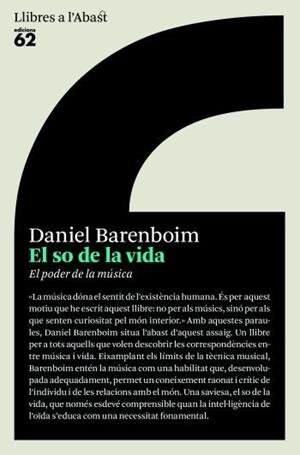 SO DE LA VIDA, EL | 9788429761375 | BARENBOIM, DANIEL | Llibreria L'Illa - Llibreria Online de Mollet - Comprar llibres online