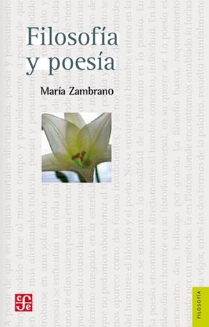 FILOSOFÍA Y POESÍA | 9788437507736 | ZAMBRANO ALARCÓN, MARÍA | Llibreria L'Illa - Llibreria Online de Mollet - Comprar llibres online
