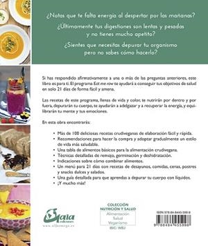 EAT ME RAW: PROGRAMA CRUDIVEGANO 21 DÍAS | 9788484455998 | ESTEVE DE MIGUEL, CARLOTA | Llibreria L'Illa - Llibreria Online de Mollet - Comprar llibres online