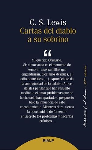 CARTAS DEL DIABLO A SU SOBRINO | 9788432147357 | LEWIS , CLIVE STAPLES | Llibreria L'Illa - Llibreria Online de Mollet - Comprar llibres online